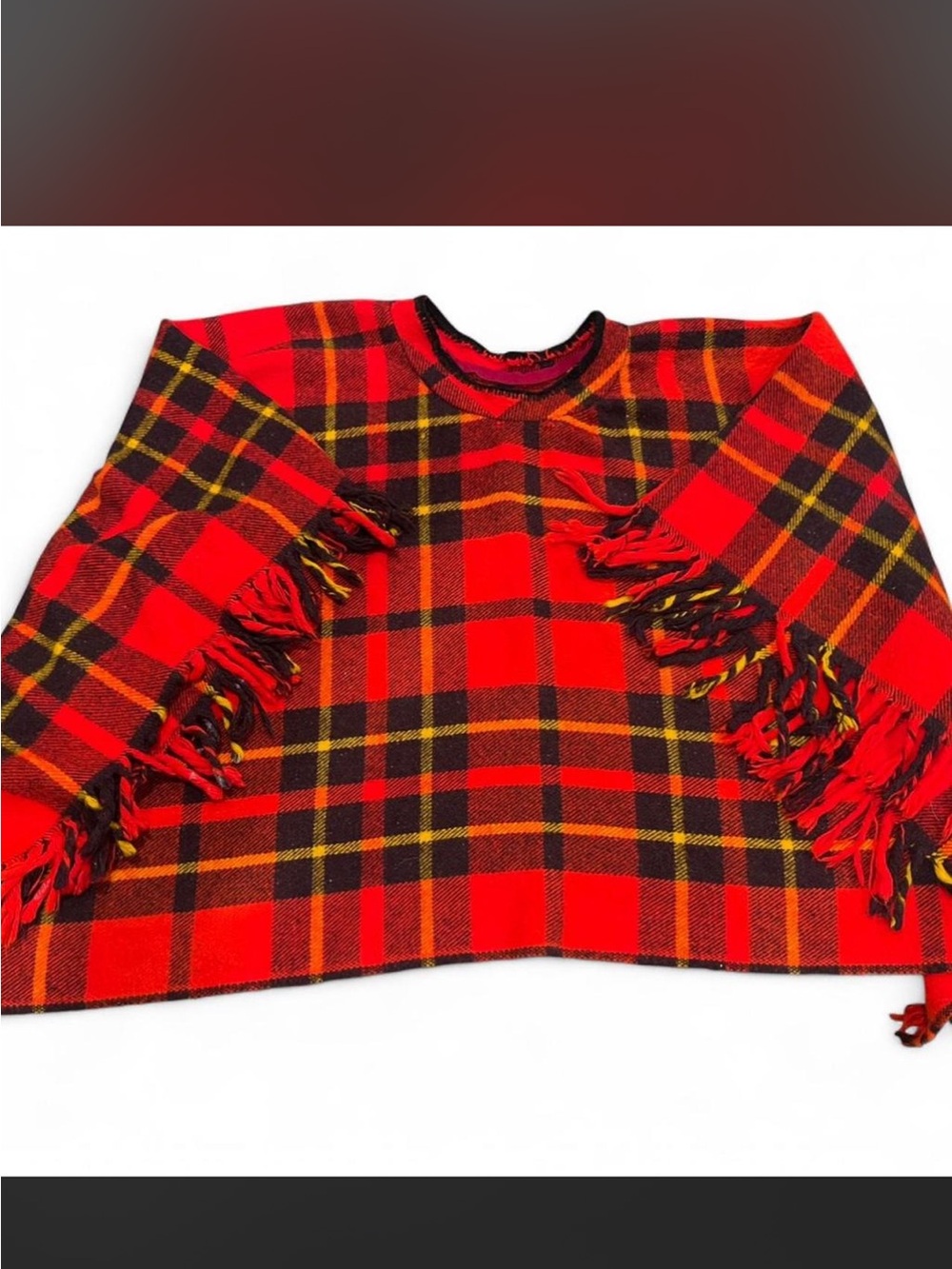 Vintage wool poncho